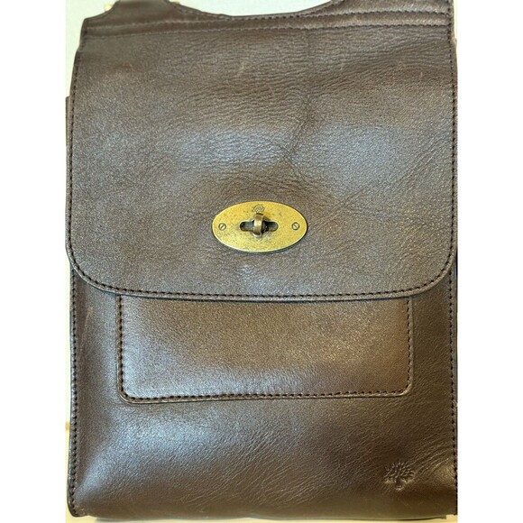 Mulberry Antony Crossbody Messenger Shoulder Leather Bag Brown - Picture 12 of 12
